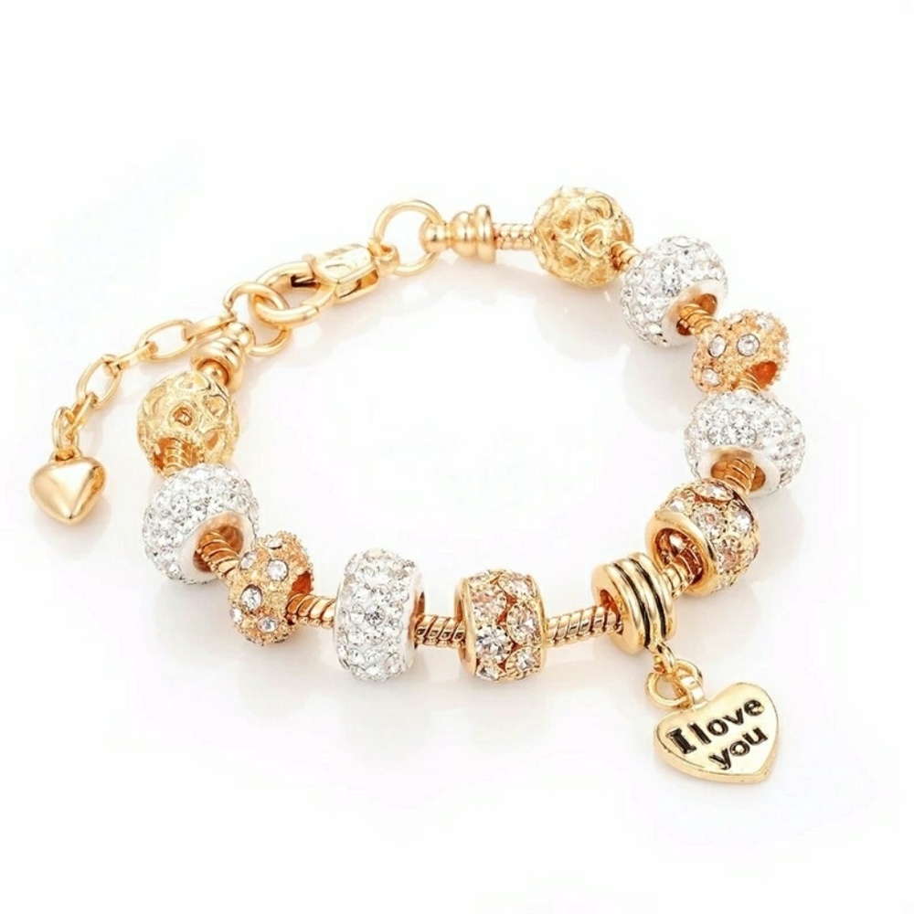 "I Love You" Charm Bracelet